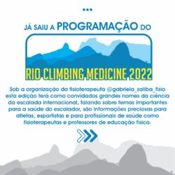 Programação do RIO CLIMBING MEDICINE