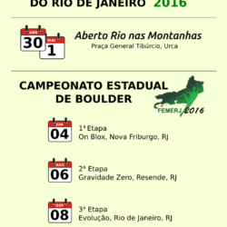 Calendário de competições do Rio de Janeiro – 2016