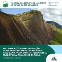 Instalação de facilitadores em vias de escalada: caso da via “Nada Consta”, Pedra Bonita (Sto. Antônio de Pádua)