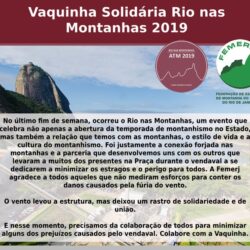 Vaquinha Solidária Rio nas Montanhas 2019