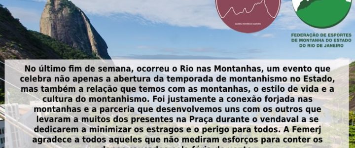 Vaquinha Solidária Rio nas Montanhas 2019