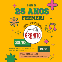 Festa 25 anos: 1º lote de convites já à venda!