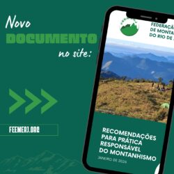 Novo documento: Recomendações para prática responsável do montanhismo