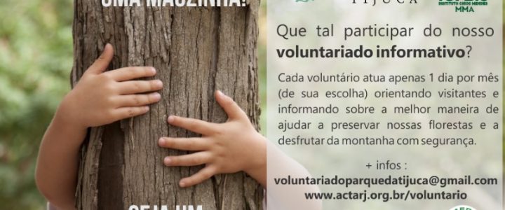 Seja um Voluntário do Parque Nacional da Tijuca